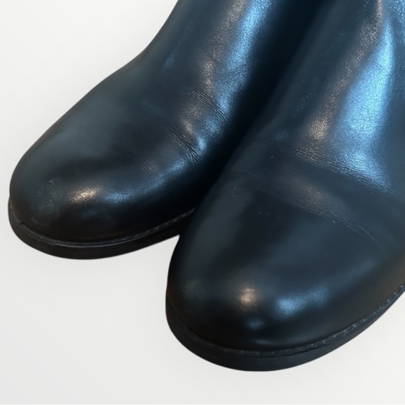 MICHAEL Michael Kors Women's Black Leather Lainey Flat Booties - Picture 8 of 11